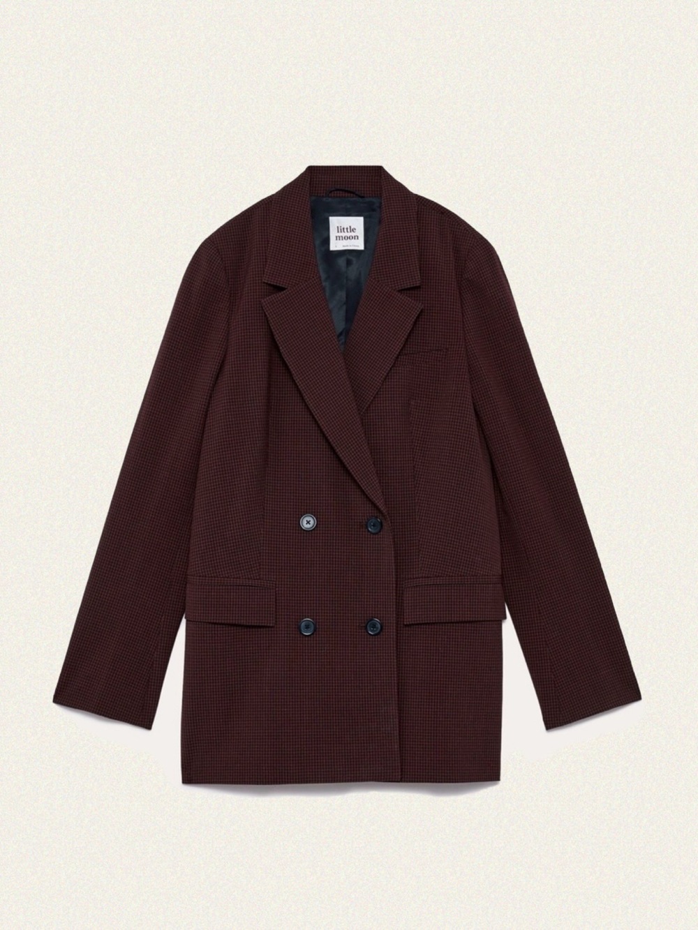 Little Moon Caluna Double-Breasted Blazer